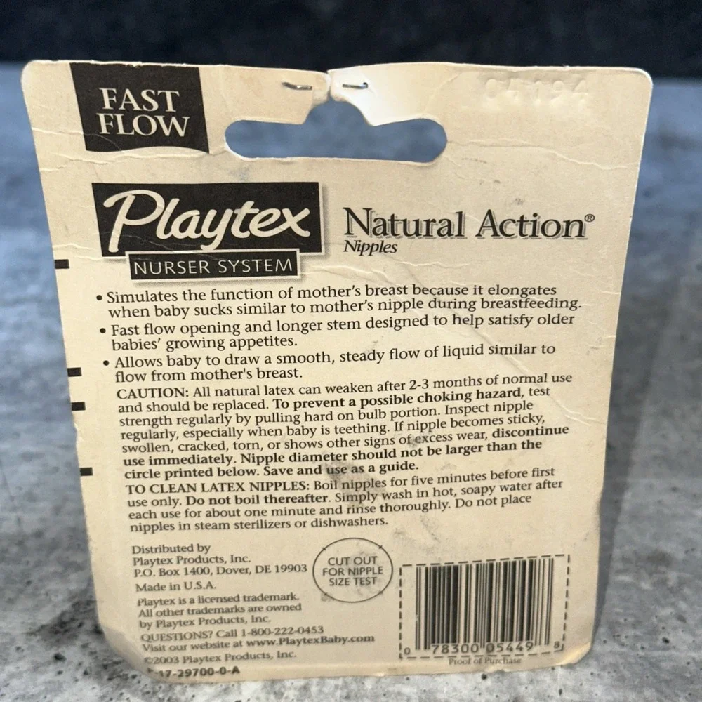 Playtex each listing